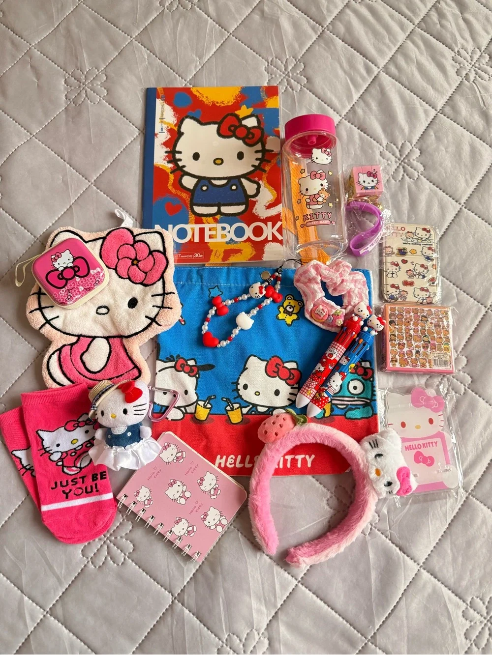 Hello Kitty Pink Kids Accessory Bundle with Notebook & Headband